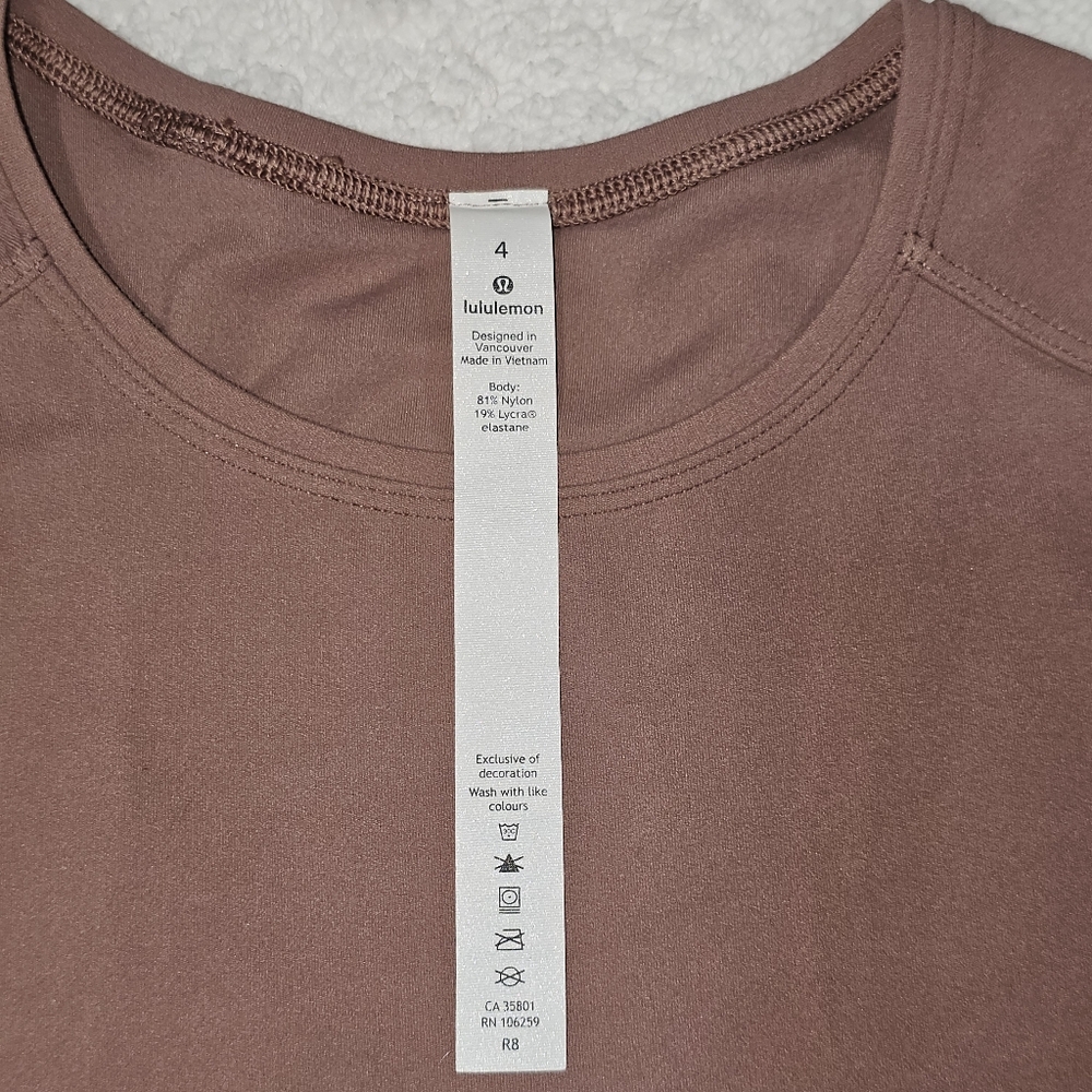 Lululemon Women Red Rust Get Going Racerback Sleeveless Maxi Size 14.5In Pit - Picture 5 of 10